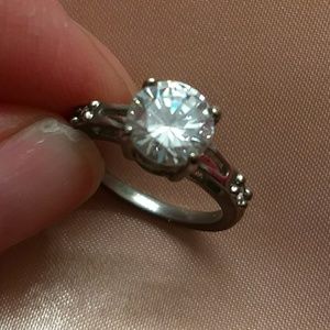 Faux diamond ring